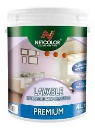 NET COLOR- LATEX PREMIUM LAVABLE  X 10 LT