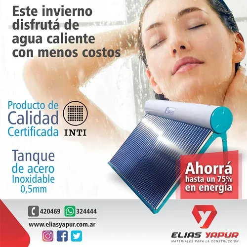 Termotanque 150L Calefón Solar Atomsférico Fiasa