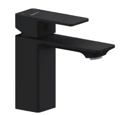 Grifería Peirano Soria Black Lavatorio Monocomando Cromo