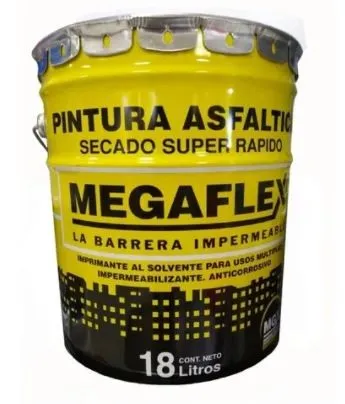 MEGAFLEX PINTURA  ASFALTICA X 18 LT (SECADO RAPIDO)