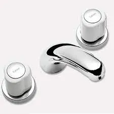 Grifería Peirano Lorca Lavatorio Blanco y Cromo