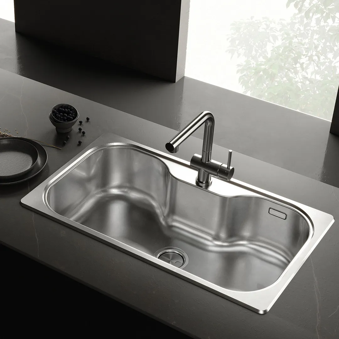 JOHNSON -LUXOR SI85 STA BACHA SIMPLE 85X48 C/Orif. Mono y Dosif.