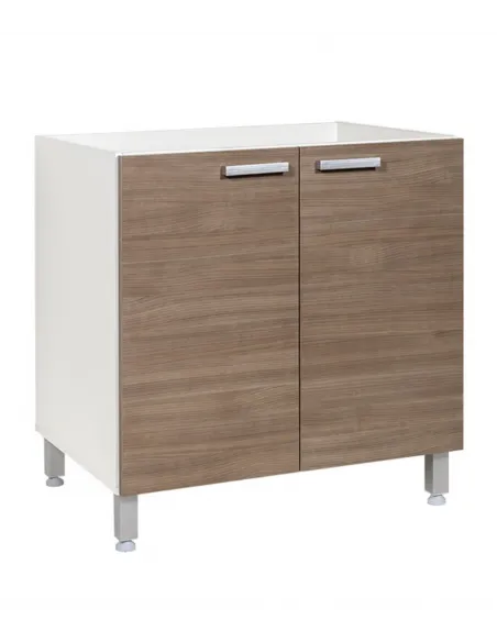 ITAR- BAJO MESADA 2 PUERTAS C/PATAS Y MANIJAS-OLMO AUSTRALIANO