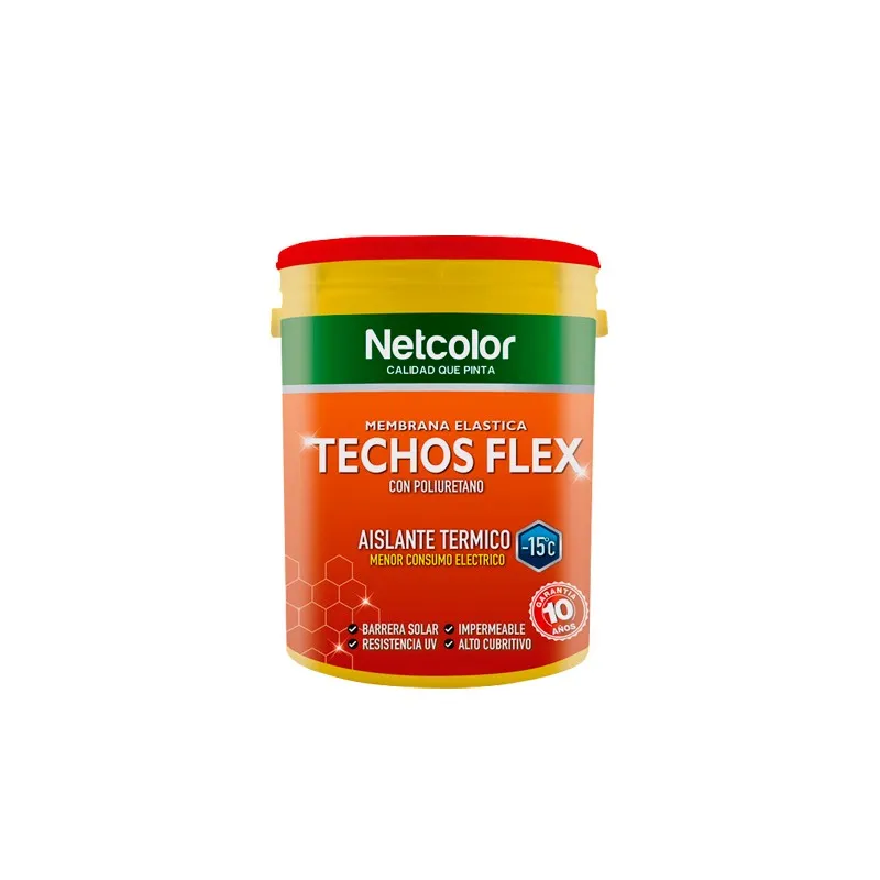 NET COLOR- MEMBRANA LIQ. TECHOSFLEX 5KG - ROJO CERAMICO