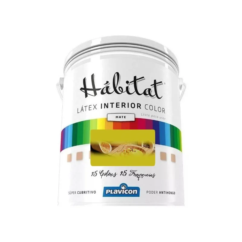 PLAVICON - HABITAT LATEX INTERIOR MATE BCO. LATA P/4 LTS
