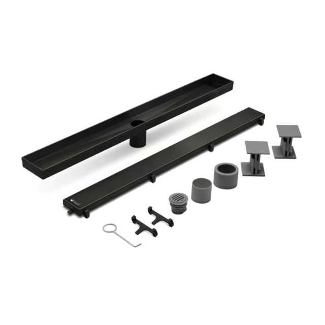 ATRIM- DESAGÜE LINEAL CLÁSICO NEGRO MATE 70 CM