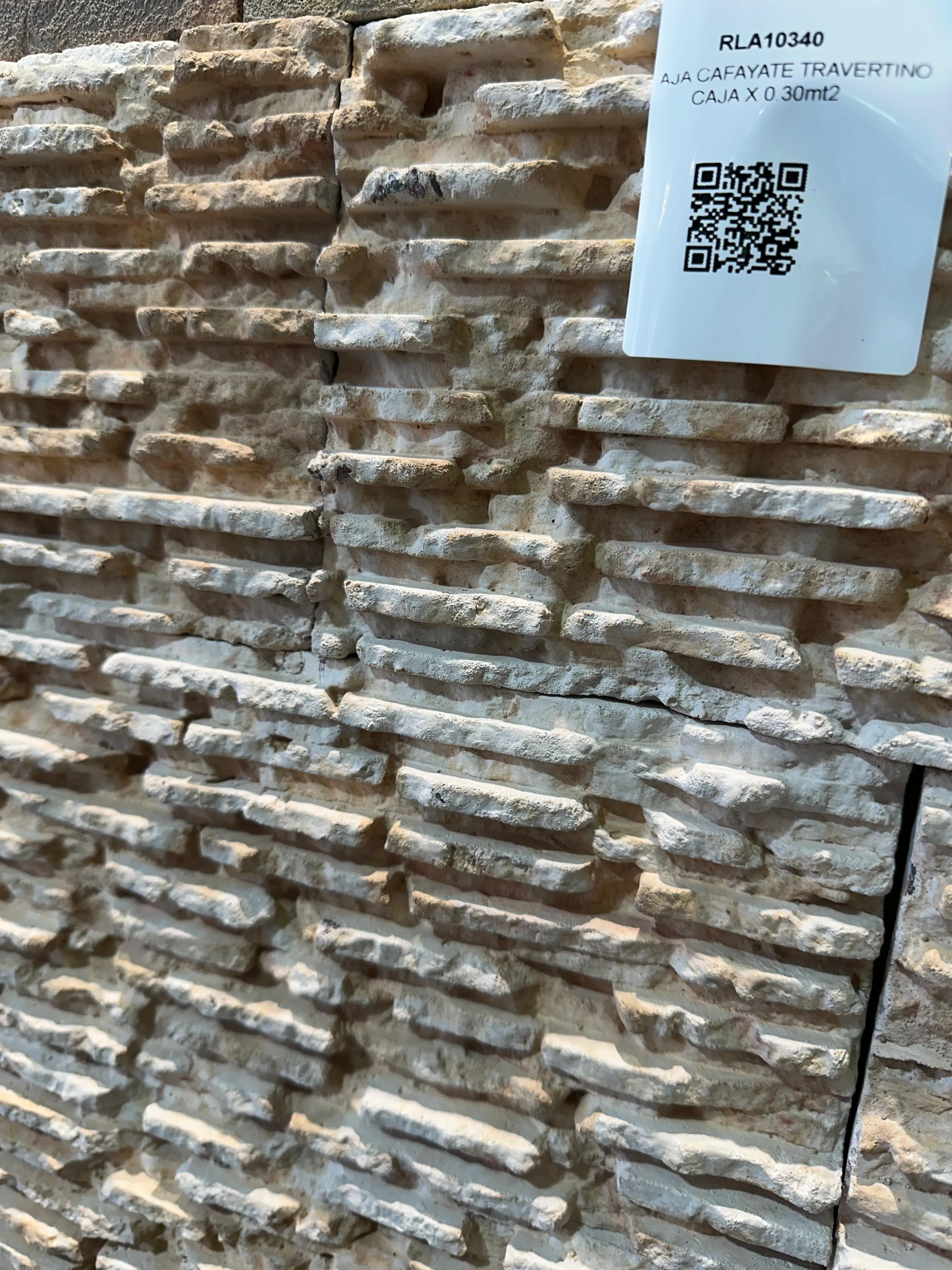 ES-LAJA CAFAYATE TRAVERTINO  CAJA X 0.30mt2