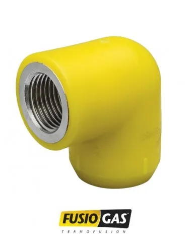 FUSIOGAS-CODO A 90° c/RH 25mm x 1/2´´