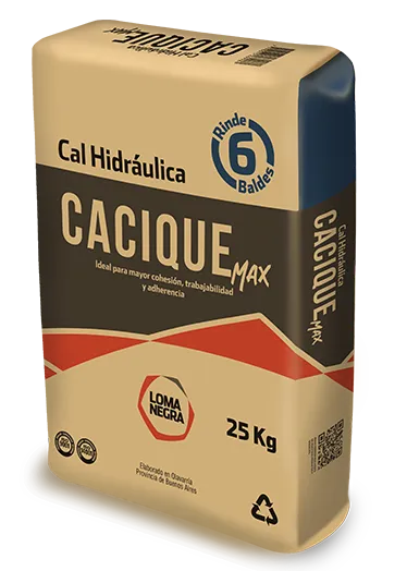 CAL CACIQUE MAX  X 25 K.-LOMA NEGRA- (RINDE 6 B)