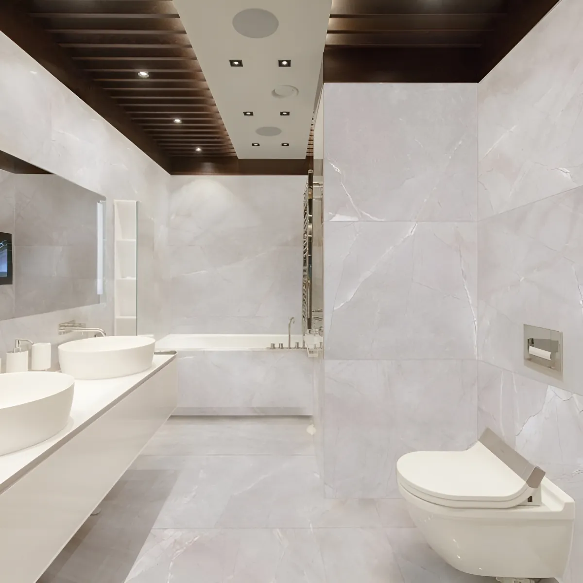 Porcelanato Vite Pulpis Ivory 60x120cm Pulido | Símil Mármol - Caja 1.44m