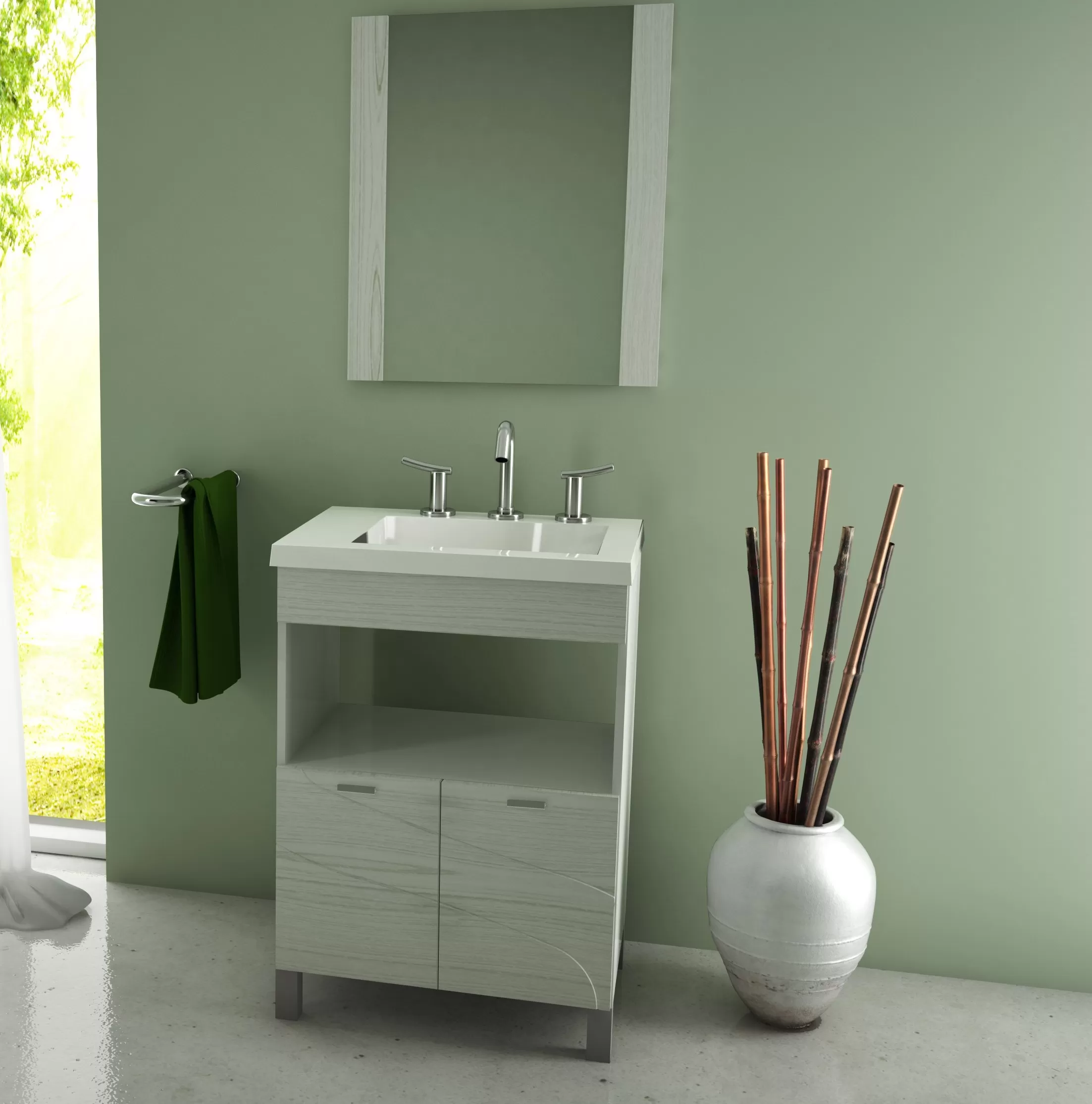 SCH- NILO VANITORY BCO C/PUERTA ROVERE