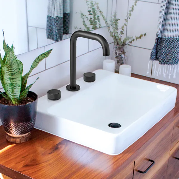 Grifería Peirano Fabric Lavatorio Black – Negro Mate Moderno