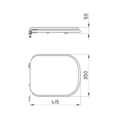 Tapa asiento inodoro Ferrum Bari (PP)