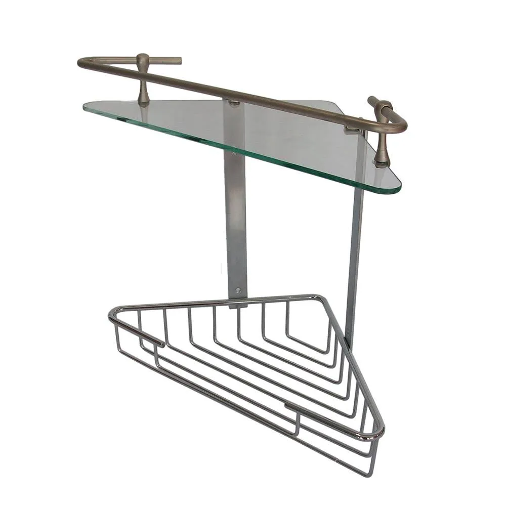 ACCECO-1019 ESQUIN. DOBLE 1 CRISTAL CROMO