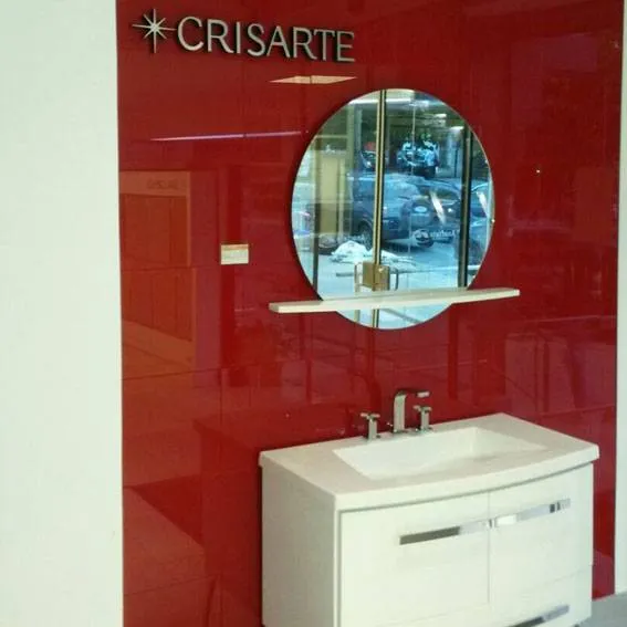 CRISARTE- REVEST. DE VIDRIO 600X300 - ROJO 5mm