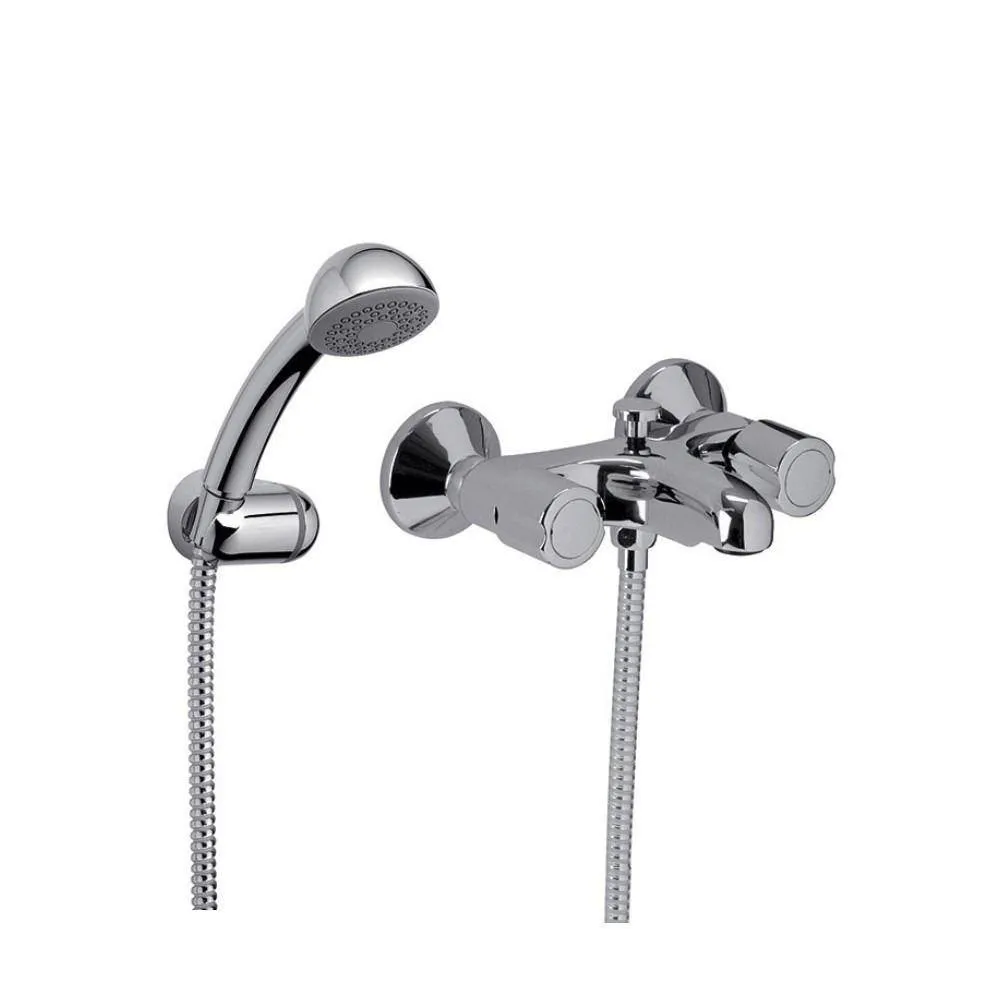 FV Allegro Bañera Ext. Pared c/ Ducha Manual Cromado