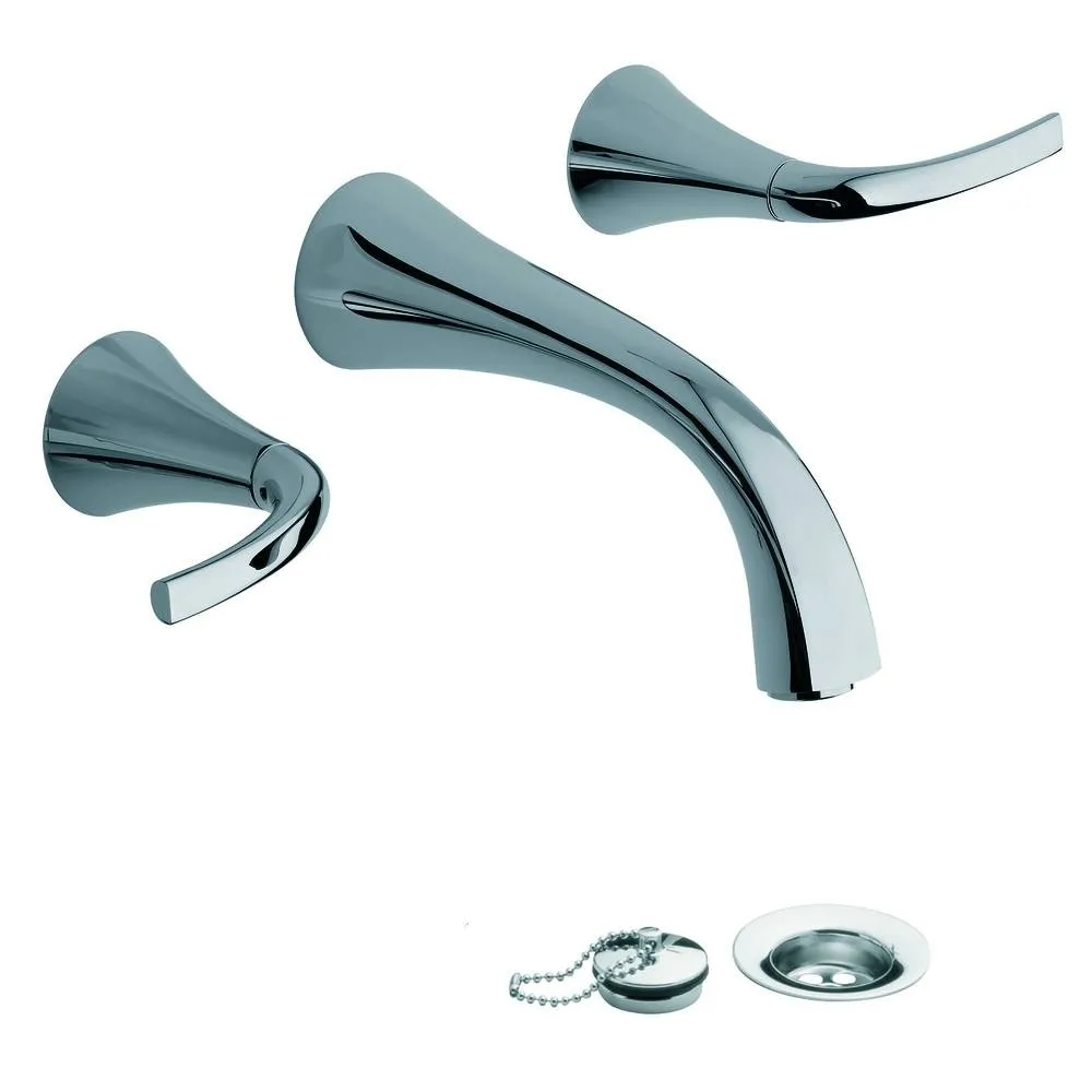 Grifería FV49L Alesia Lever Lavatorio de Pared Cromo