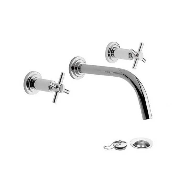 Grifería FV87 Temple Lavatorio de Pared Cromo