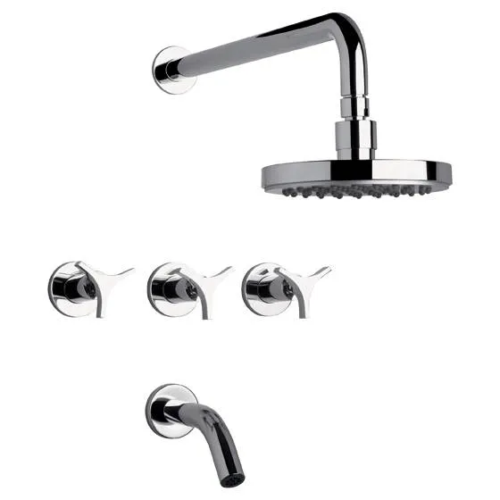 FV Triades Juego Bañera y Ducha Cromado – Estilo y rendimiento