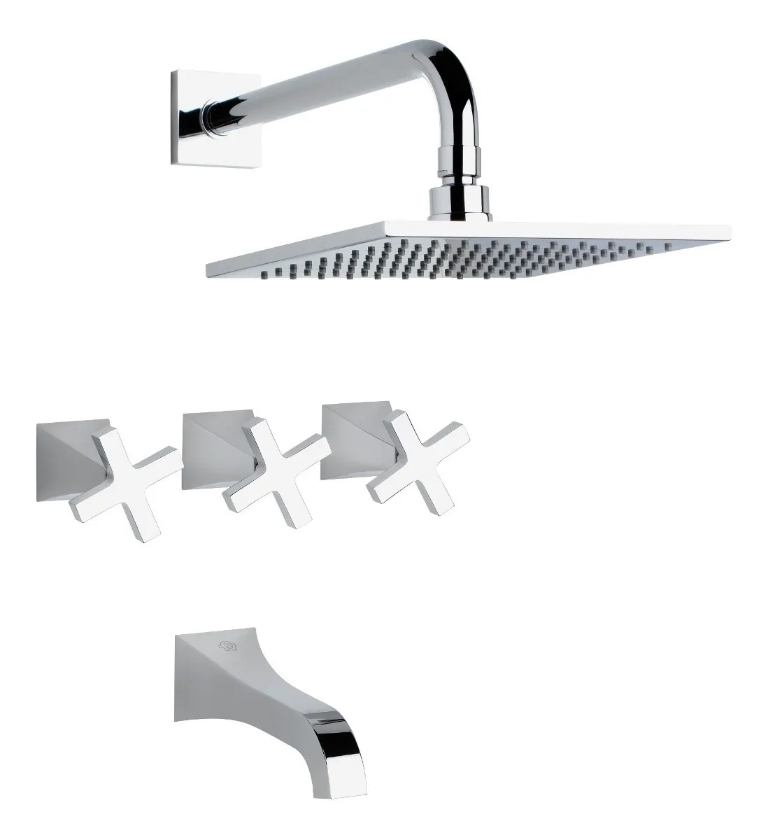 FV Urbano Bañera y Ducha c/ Dos Llaves Cromo