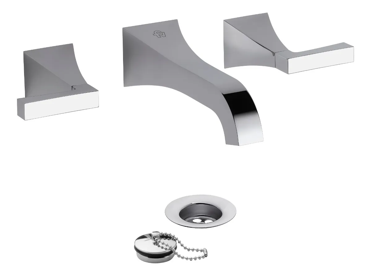 FV Urbano Lever Lavatorio de Pared Cromado – FVH3