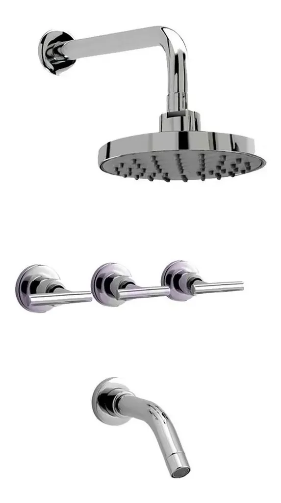 Grifería Peirano Adra Plus para ducha embutida con transferencia