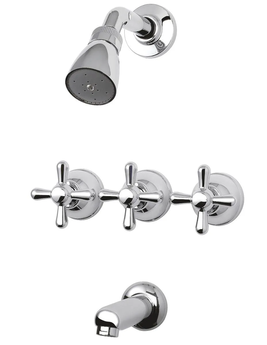 Peirano Ares Ducha Embutir c/ Transferencia Blanco/Cromo