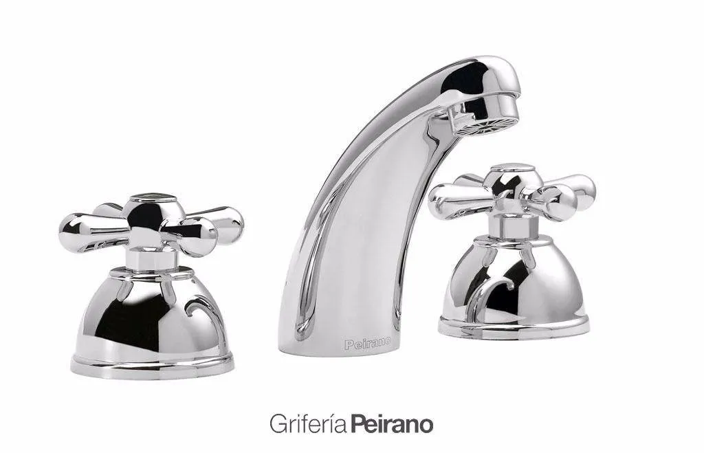 Peirano Ares Lavatorio Blanco/Cromo – Elegancia Bimando