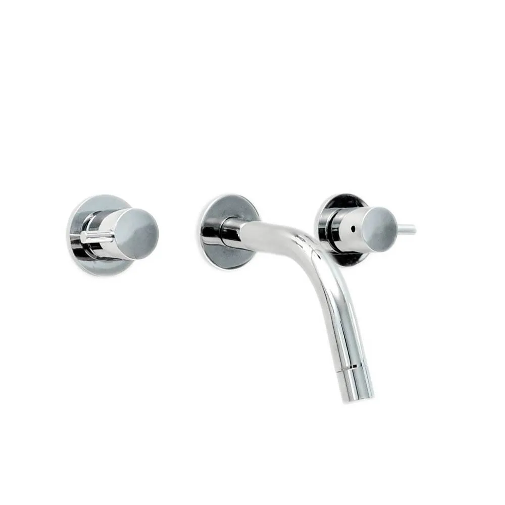 Peirano Marbella Lavatorio Pared Cierre Cerámico Cromo 