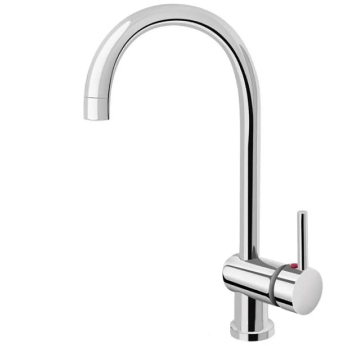 Grifería Peirano Marbella Monocomando Mesada Pico Redondo Cromo