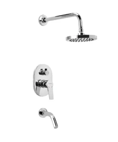 Grifería Peirano Mora Ducha Embutida con Transfer Monocomando Cromo