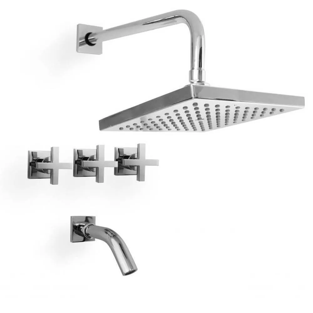 Peirano Santander Ducha Embutida c/ Transferencia Cromo