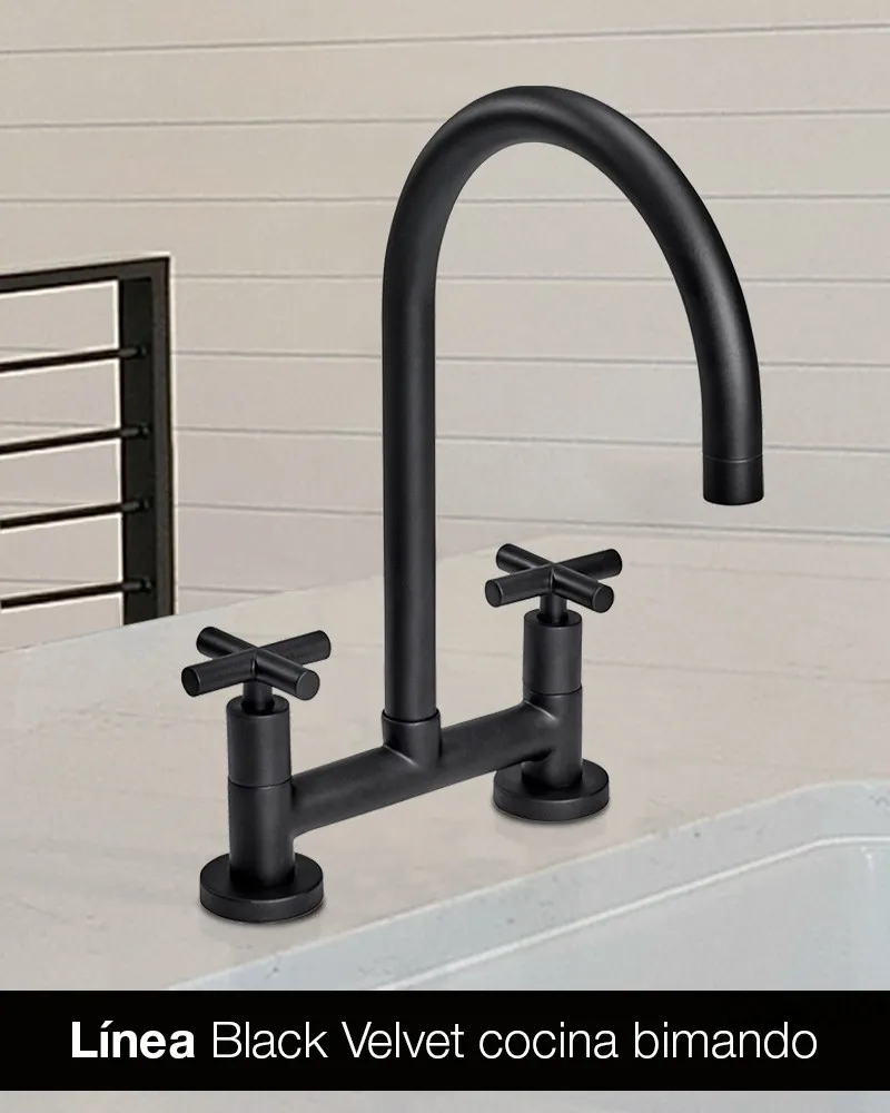 Peirano Black Velvet Cocina Mesada Bimando Cierre Cerámico
