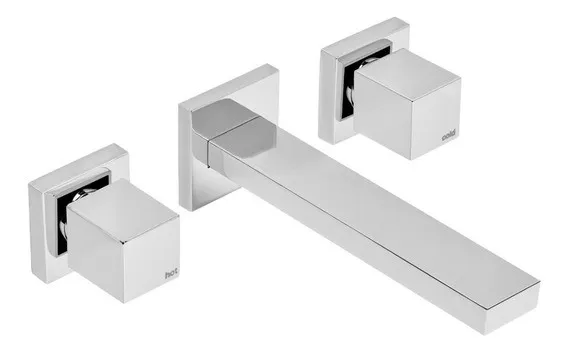 Grifería Peirano Lago para lavatorio de pared embutido