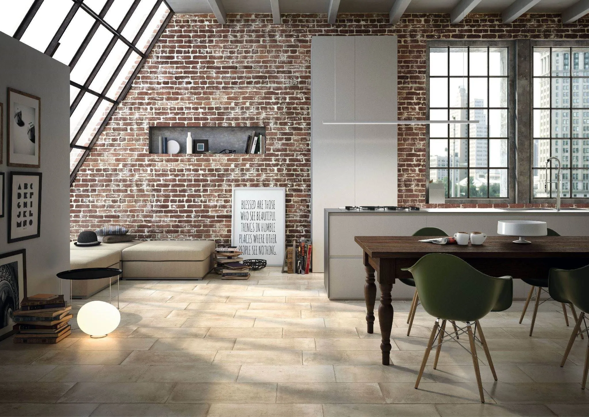 Porcelanato Ilva Compact Neutral 45x90cm Rectificado Esmaltado | Pisos y Revestimientos - Caja 1.22m