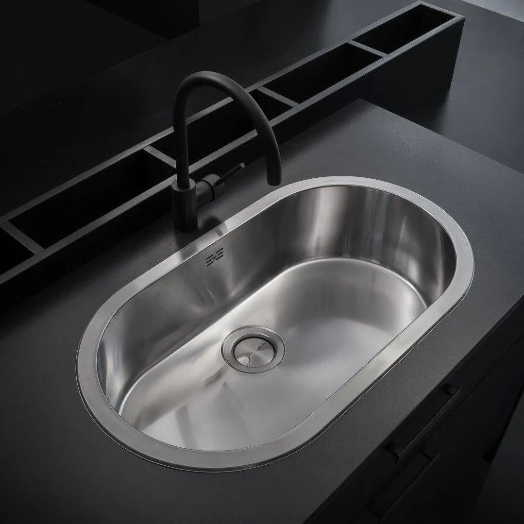 JOHNSON -CURVE SI77A BACHA SIMPLE A.INOX.304 (77x43x20)