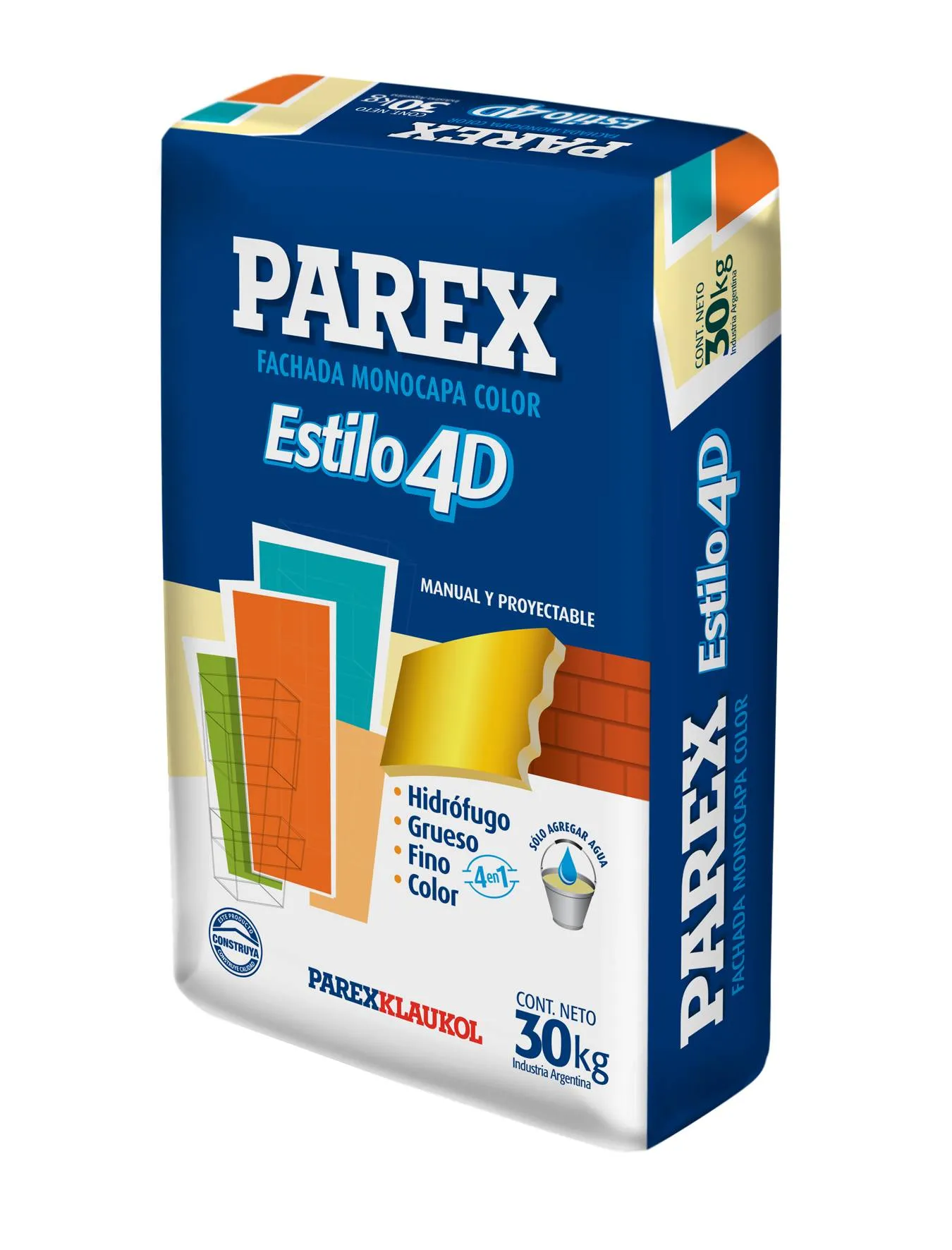 KLAUKOL-PAREX- ESTILO GRIS ESQUEL 30 kg