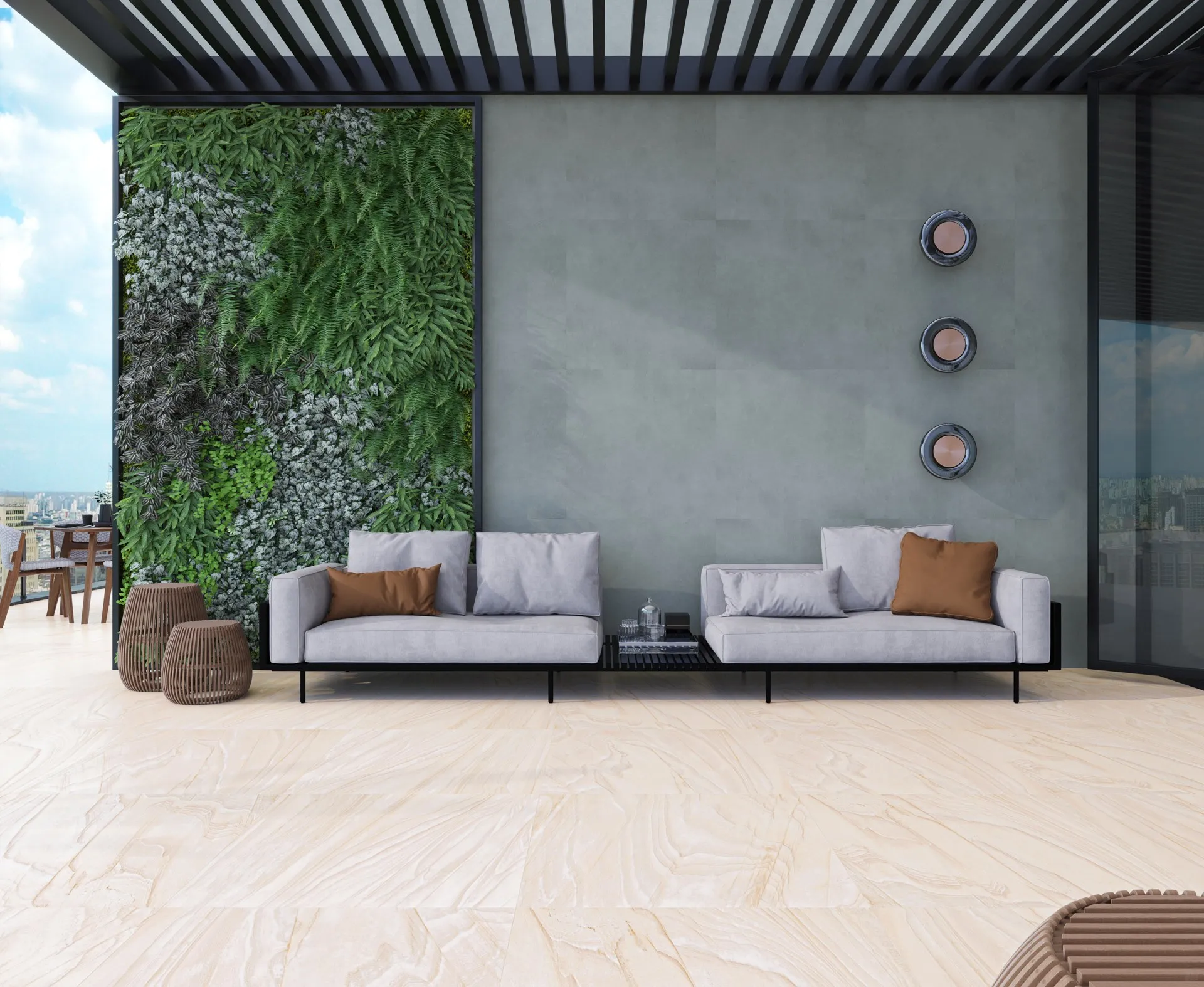 LUME- 86X86 CERAMICA ESMALT. RECT. LONDRES cj. 2.20Mts