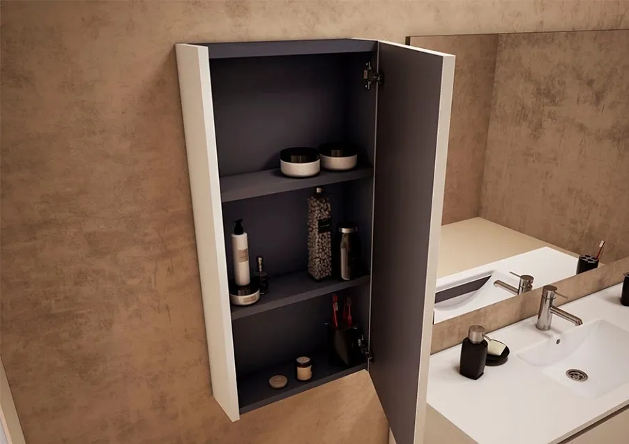 SCH-CITY FORRADO EN PVC BCO-ARMARIO COLGANTE